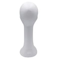thumbnail image 3 of Walbest 2PCS Foam Female Human Head Long Neck Mannequin Wig Hat Glasses Display Stand Model, Flat and Smooth Without Holes, Non-Toxic and Odorless White 18.11", 3 of 6