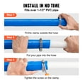thumbnail image 4 of BENTISM Swimming Pool Filter Backwash Hose with Clamps 2'' x 50' Premium PVC Lay Flat Discharge Hose Blue Weather and Chemical Resistant, 4 of 9