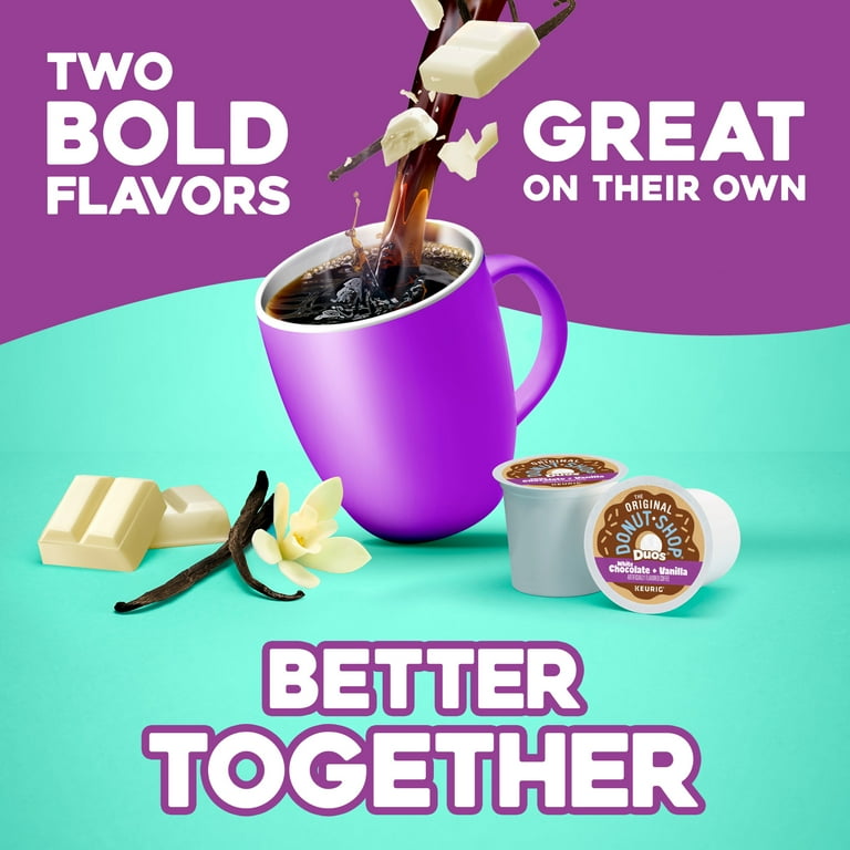 The Original Donut Shop, Duos White Chocolate + Vanilla Medium