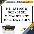 thumbnail image 2 of TN-233 TN-237 TN233 TN237 Toner Cartridge, Compatible for Brother HL-L3210CW DCP-L3551 MFC-L3710CW MFC-L3770CDW Printers【High Print Volume with Chip】, 2 of 7