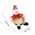 thumbnail image 3 of Chmadoxn Christmas Candy Storage Basket, Santa Claus Deer Snowman Candy Basket, Christmas Decorations Candy Bowl Dish, Xmas Sugar Snack Container for Table Desk Decoration Christmas Gift, 3 of 6