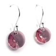 thumbnail image 3 of Juego de aretes y cadena con dije corte Xilion, plata mexicana ley .925, Rosa, 3 of 5