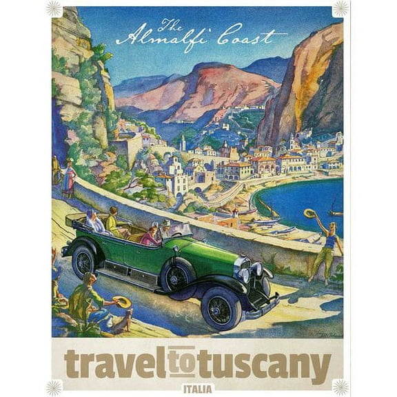 Marmont Hill "The Almalfi Coast" Painting Print on Canvas