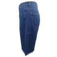 thumbnail image 4 of Lenpel Jean Shorts for Women High Waisted Distressed Ripped Stretchy Frayed Casual Denim Shorts Baggy Bermuda Shorts, 4 of 7