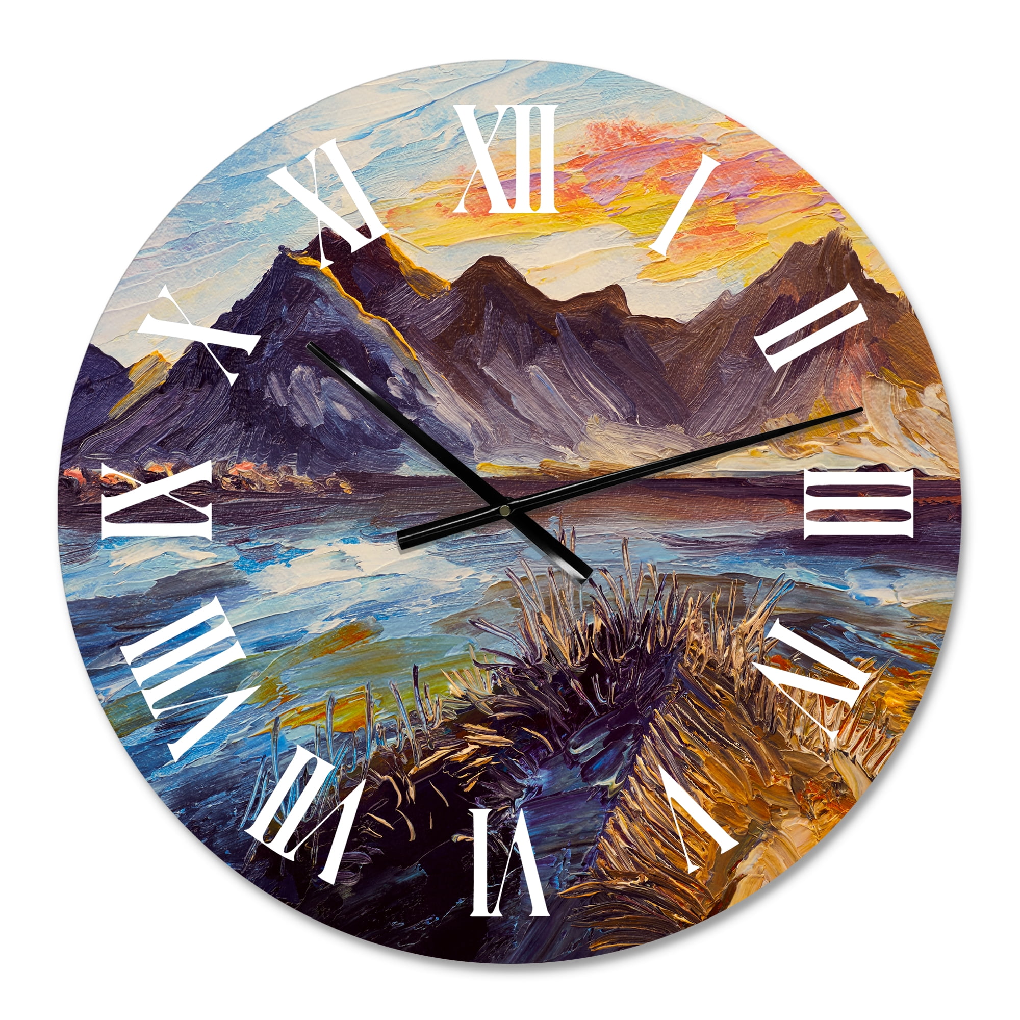 Designart 1 in Quartz Coastal Wall Clock