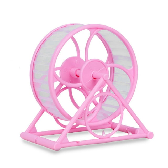 jesticaly Jouet de Sport Réutilisable pour Animaux de Compagnie Jogging Course Cage Roulante Antidérapante Accessoires pour Maison Rose 1Ensemble