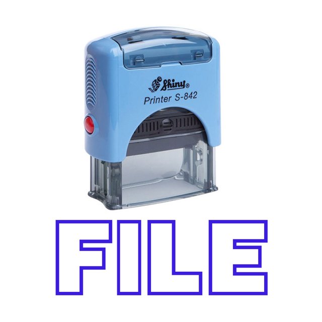 Fichier Auto Encrage Timbre en Caoutchouc Bureau Timbre Shiny Stationnaire Personnalisé