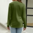 thumbnail image 4 of Holzkary Henley Long Sleeve Shirts for Women, Lightweight Long Sleeve Tops for Women Loose Fit Basic Pullover with Button Long Sleeve Tops 2025 Autumn Womens Neck T Shirts Shirts Uk Blackish Green L, 4 of 9