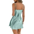 thumbnail image 4 of Chemise de Nuit en Satin pour Femmes, Mini Combinaison, Nuisette Courte, Vêtements de Nuit, Chemises de Nuit pour Femmes, 4 of 5