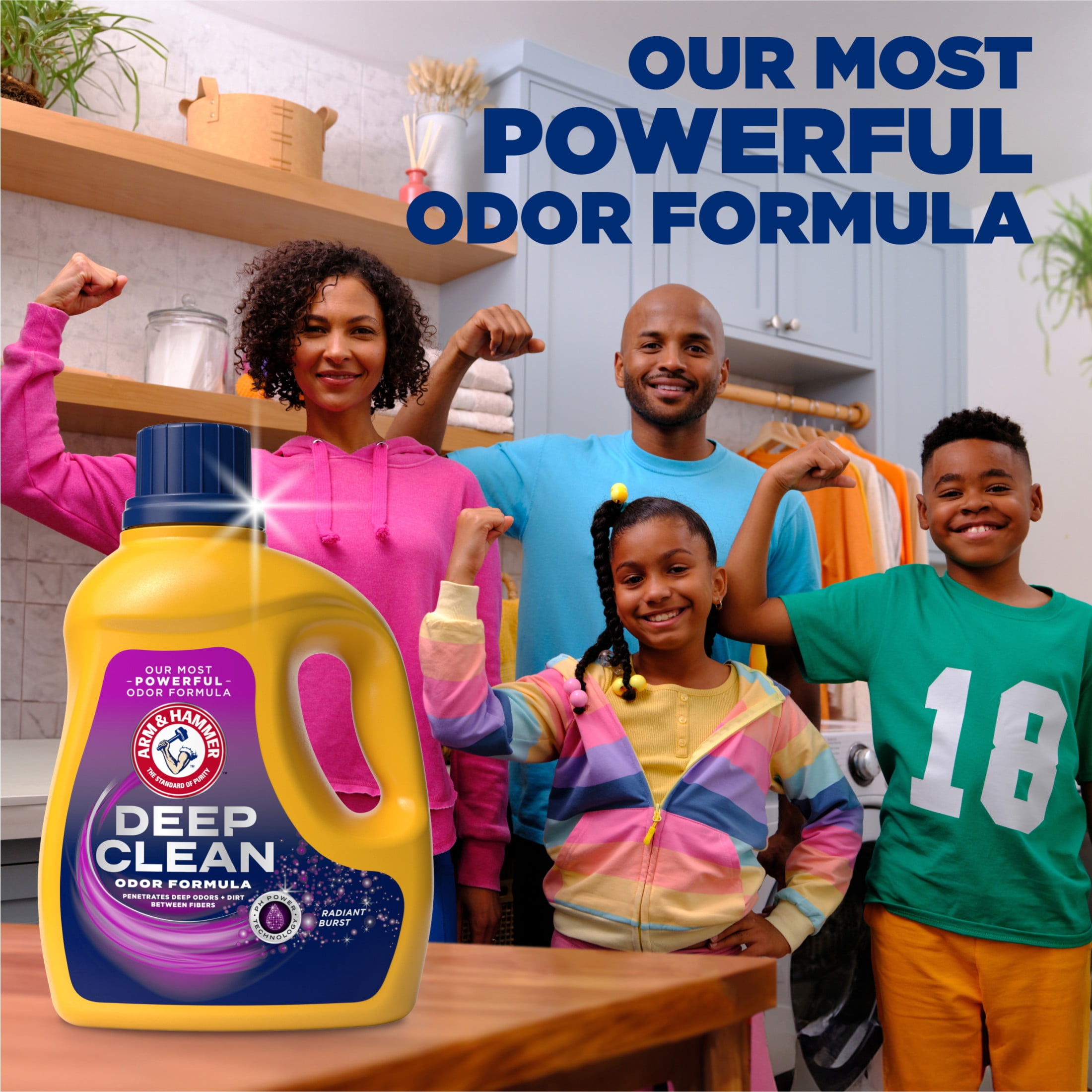 (2 pack) ARM & HAMMER Deep Clean Odor Formula, Liquid Laundry Detergent, 102 fl oz​, 68 Loads