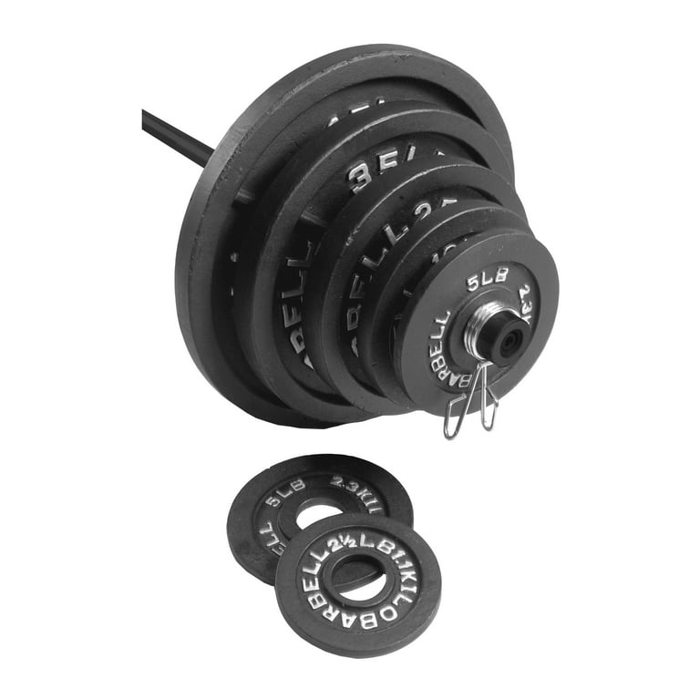 CAP Barbell 300 lb Cast Iron Olympic Weight Set Includes 7 Bar