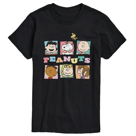 Peanuts - Character Boxes - Men's Short Sleeve Graphic T-Shirt