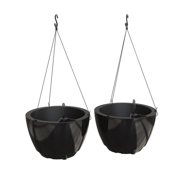 Mayne Caprio 14" Hanging Basket, Set of 2