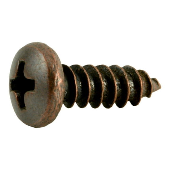 #8 x 1/2" Venetian Bronze Phillips Pan Head Sheet Metal Screws (45 pcs.)