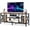 Rustic Brown, variant on BoldGear TV Stand for 55-65 Inch TVs with Black Metal Frame, Tabletop-Grey | 3-Tier Industrial Media Entertainment Center, 59.8'' Solid Wood Table top for Living Room, Bedroom, Office,