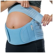 Pregnancy Belly Support Band - Pregnancy Belt – For Back Pain and Pelvic Pressure During Pregnancy - Maternity Support Belt - Maternity Belt By Comfy Mom (Baby Blue/S)