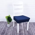 thumbnail image 3 of Fundas de comedor de poliéster impermeables y extraíbles, paquete de 1 Azul oscuro, 3 of 8