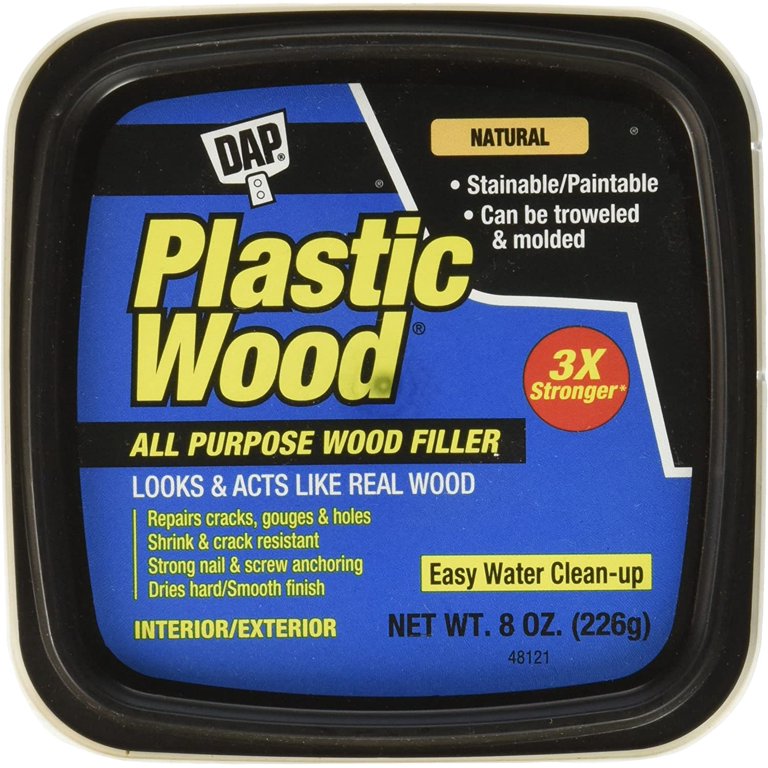 DAP 08135 8 Oz Natural Plastic Wood Carpenter's Latex Wood Filler