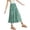 Light Green, variant on Ruyang Midi Skirts for Teen Girls Print A Line Elastic Waist Half Body Dresses Summer Casual Loose Boho Beach Vacation Dresses