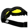 thumbnail image 5 of Birdz Eyewear Buzzard Padded Motorcycle Riding Goggle Fits Over Glasses Black Frame with Yellow Lens, 5 of 5