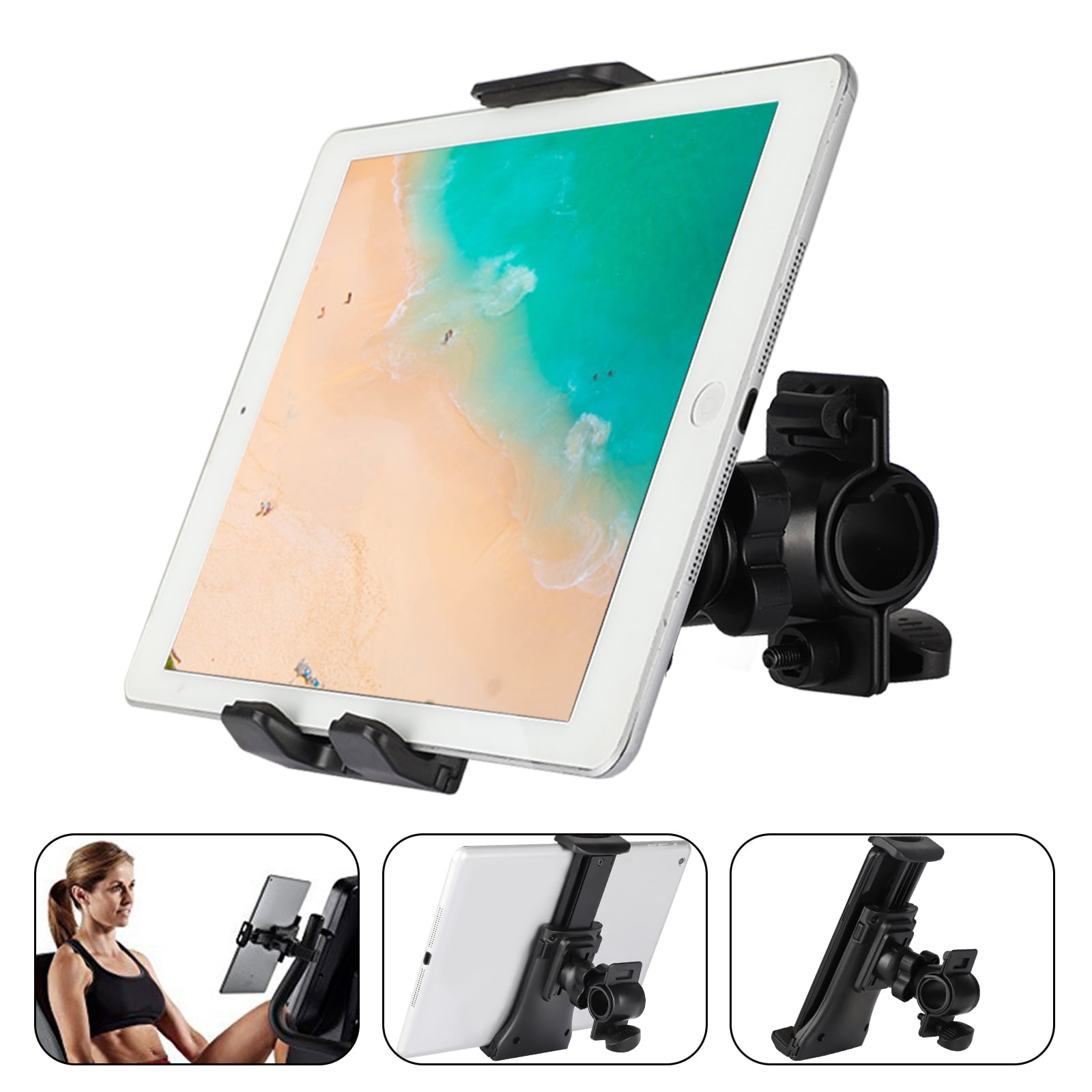 Headboard Treadmill Car Headrest Mount & More Bike Flexible Tablet Mount and Smartphone Stand Holder for Bedside Desk Spinning Bicycles