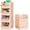 Cream, variant on Skywin Stackable Black Plastic Storage Bins for Organizing Essentials (4 Count)