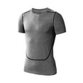 thumbnail image 1 of UKAP Mens Compression Quick Dry Shirt O-Neck Short Sleeve Casual T-Shirt Solid Color Bodybuilding Base Layer Activewear, 1 of 4