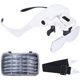 thumbnail image 1 of Lupas con luz, lupa de diadema con LED para trabajo cercano, 5 lentes reemplazables: 1.0X, 1.5X, 2.0X, 2.5X, 3.5X, 1 of 5