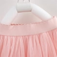 thumbnail image 4 of LIIPEE Girls Skirt Summer Solid Color Layered Skirt With Flowy Hem And Elastic Waistband Casual Party Pleated Skirt Comfortable Breathable Soft Cute Daily Skirt,Pink,5-6 Years, 4 of 9