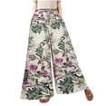 thumbnail image 1 of Pantalones largos para mujer Pantalones de pierna ancha Pantalones casuales con estampado floral Vendaje Elasty Maxi Pantalones Odeerbi ODB-2, 1 of 8