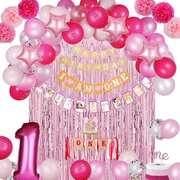 Princess Girl Birthday Party Decoration Set Barbie Theme Kids Tableware  Tools Ne