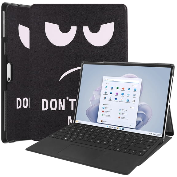 SaniMore for Microsoft Surface Pro 9 13" 2022 Ultra-Thin Case, Auto Sleep/Wake, Rugged PC Back Case with Multi-Angle Kickstand Shockproof Protective Case Women Men, Eye
