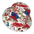 thumbnail image 3 of Kll Colorful Mushrooms Bucket Hat For Women Men Packable Travel Beach Sun Hat Outdoor Rave Accessories Reflective Fisherman Cap, 3 of 9