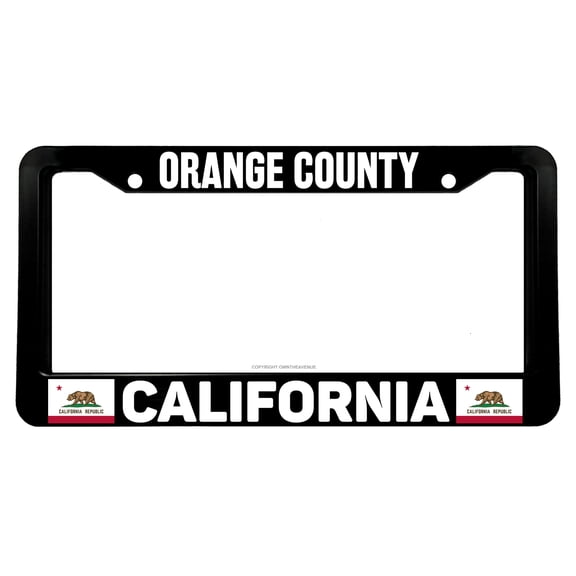 Orange County California Car Truck License Plate Frame