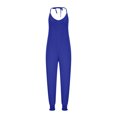 thumbnail image 3 of Jumpsuits for Women Halter Backless Summer Rompers Beam Foot Long Pants One Piece Outfits Playsuits with Pockets, 3 of 6