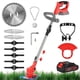 thumbnail image 2 of Electric Weed Wacker Cordless 72v 2000mah Weed Eater Battery Powered With 1 Battery / Charger / 3 Ty, 2 of 5