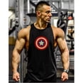 thumbnail image 2 of Camiseta Captain America Tirantes Gimnasio Playera Olimpica, 2 of 3