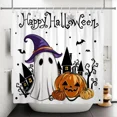 thumbnail image 3 of Tchckioa Halloween Shower Curtain,Privacy Protection Hooks Bath Curtain for Bathtub Decor 72x72 Inch, 3 of 6