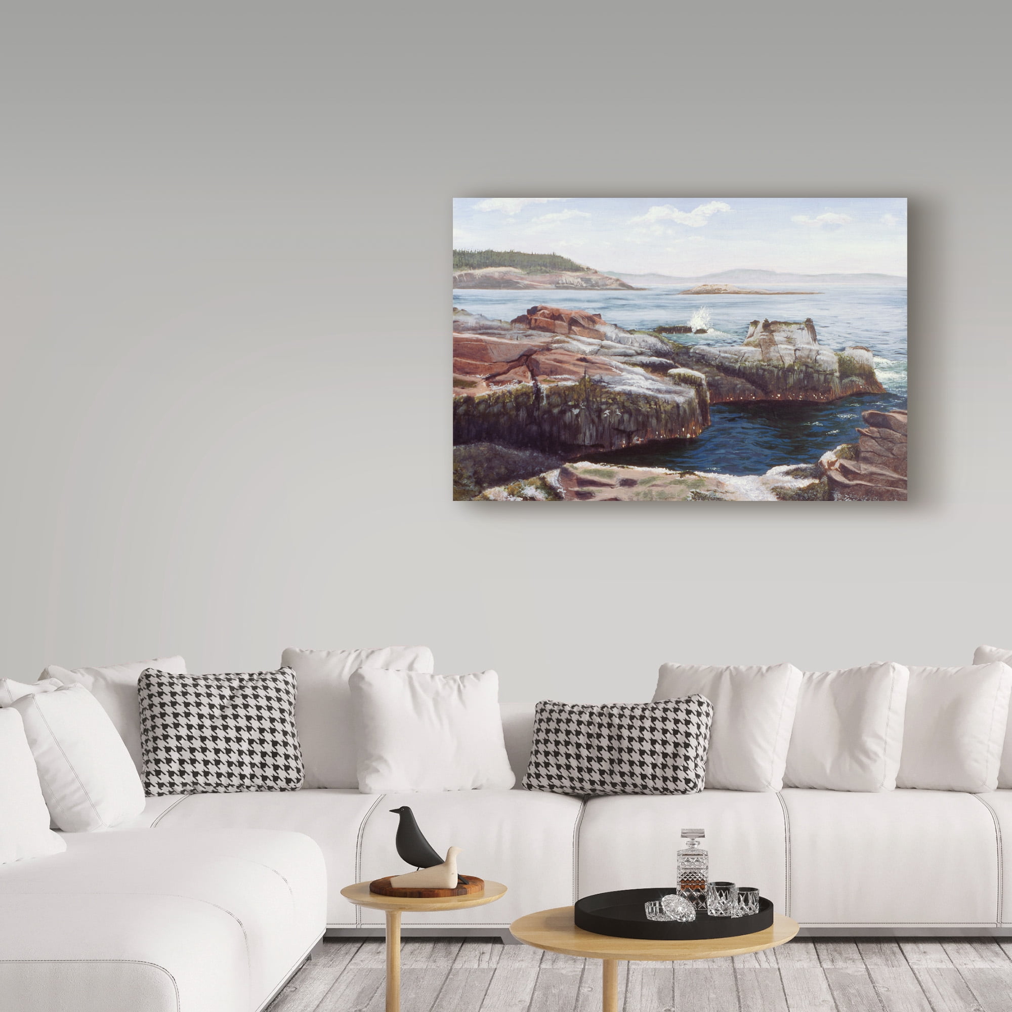 Trademark Fine Art 'Thunder Hole' Canvas Art by Rusty Frentner