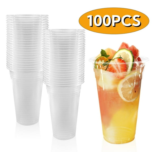 Ice Coffee Cups Disposable Plastic Cups Party Cups for for Parties Picnic BBQ Travel Events Supplies