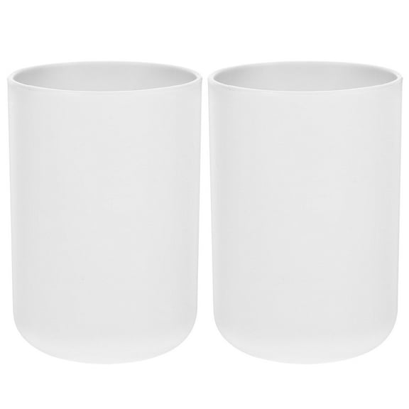 Soimiss Rinse Cups Bathroom Toothbrush Cup PP Reusable Families Picnic 2pcs