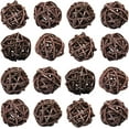 thumbnail image 6 of Wicker Rattan Balls Decorative Orbs Vase Fillers for Craft Party Valentine's Day Wedding Table Decoration Wheat 36.5~40mm 30pcs, 6 of 7