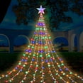 thumbnail image 7 of AVOXEZOR Christmas String Lights for Tree, 180 LEDs Christmas Tree Lights with 8 Modes, Waterproof Fairy Lights for Christmas Tree Wall Indoor Outdoor Decorations, Multicolor, 7 of 7