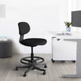 thumbnail image 4 of Cubespace Drafting Chair Tall Office Chair Ergonomic Standing Desk Chair with Adjustable Height Back Support and Foot Ring for Computer, Studio, Workshop, Classroom, Lab, Counter, Black (Black), 4 of 5