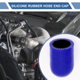 thumbnail image 2 of Unique Bargains 1 Pcs 30mm L 20mm/0.79" ID Black Blue Car Silicone Rubber Hose End Cap Silicone Reinforced Blanking Cap for Bypass Tube Universal, 2 of 7