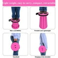 thumbnail image 3 of LZCKDPX Upgraded Collapsible Stool, 400lbs Max Weight, Lightweight But Sturdy, Portable Retractable Folding Telescoping Foldable Camping Stool for Adults Outdoor Fishing Hiking Travel BBQ,Pink, 3 of 7