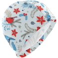 thumbnail image 1 of FYBTO Swimming Cap Cardinals Poinsettia Xmas Unisex Adult FYBTO Polyester, 1 of 4