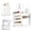 White, variant on Furnibear Folding Sewing Machine Table with Charging Station Lockable Casters and 3-Tier Shelf - White