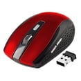 thumbnail image 2 of Ratón inalámbrico 2.4G óptico shamjiam ABS rojo, 2 of 9