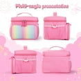 thumbnail image 6 of CARRFA Carrying Case Compatible with Yoto Player (3rd Generation), Card Holder Hold Up to 30 Cards, Travel Storage Bag for Bluetooth Audio Speaker & Headphone Accessories(Pink), 6 of 8